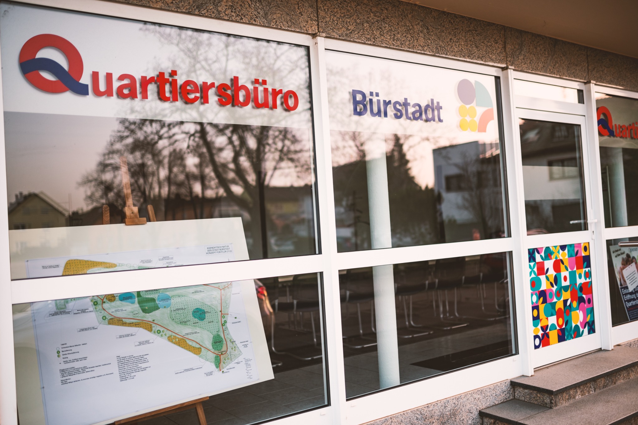 Außenansicht des Quartiersbüros am Beethovenplatz